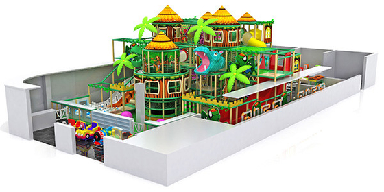 PVC Large Indoor Playground Equipment , 7m Forest Themed Playground