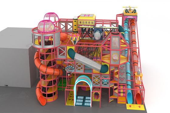 Giant Slides Kids Indoor Playground Equipment Fireresistant 8m Hight